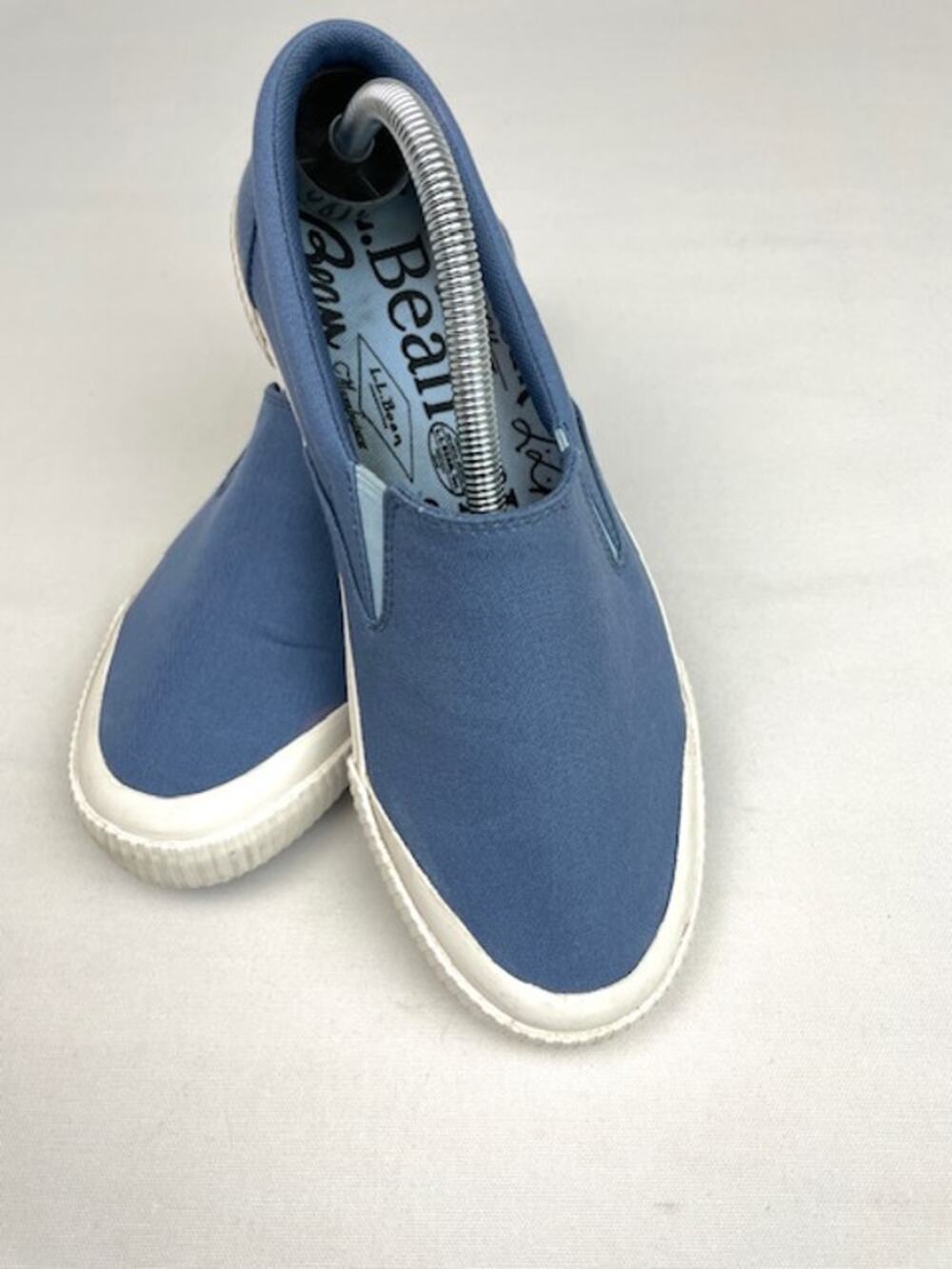 L.L.Bean Bayside Canvas Slip-On Sneakers Blue Womens 9 Casual Comfort Shoes